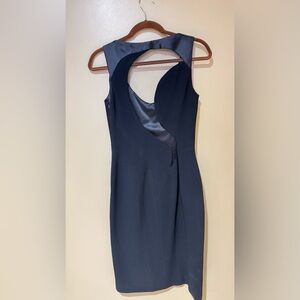 Theia black Cutout Cocktail Dress